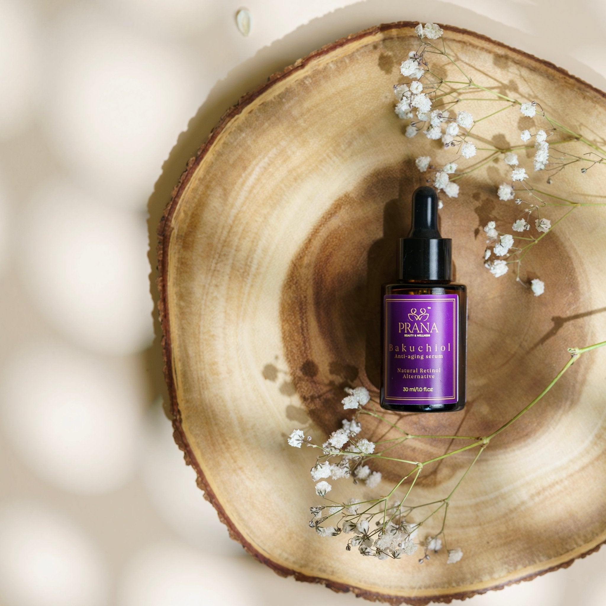 Bakuchiol Anti - aging Serum - Natural Retinol Alternative - PRANA Beauty & Wellness