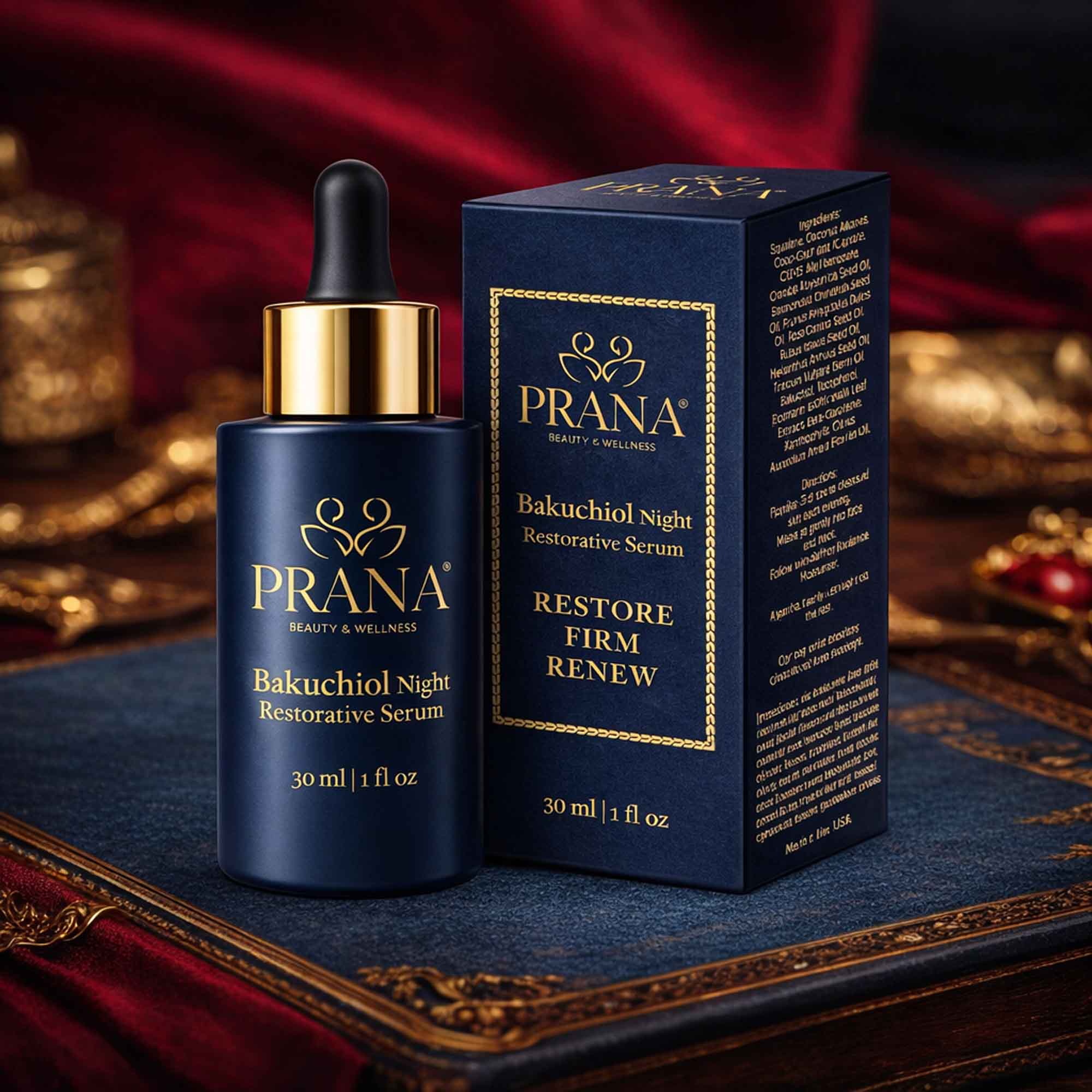 Bakuchiol Night Restorative Serum - PRANA Beauty & Wellness