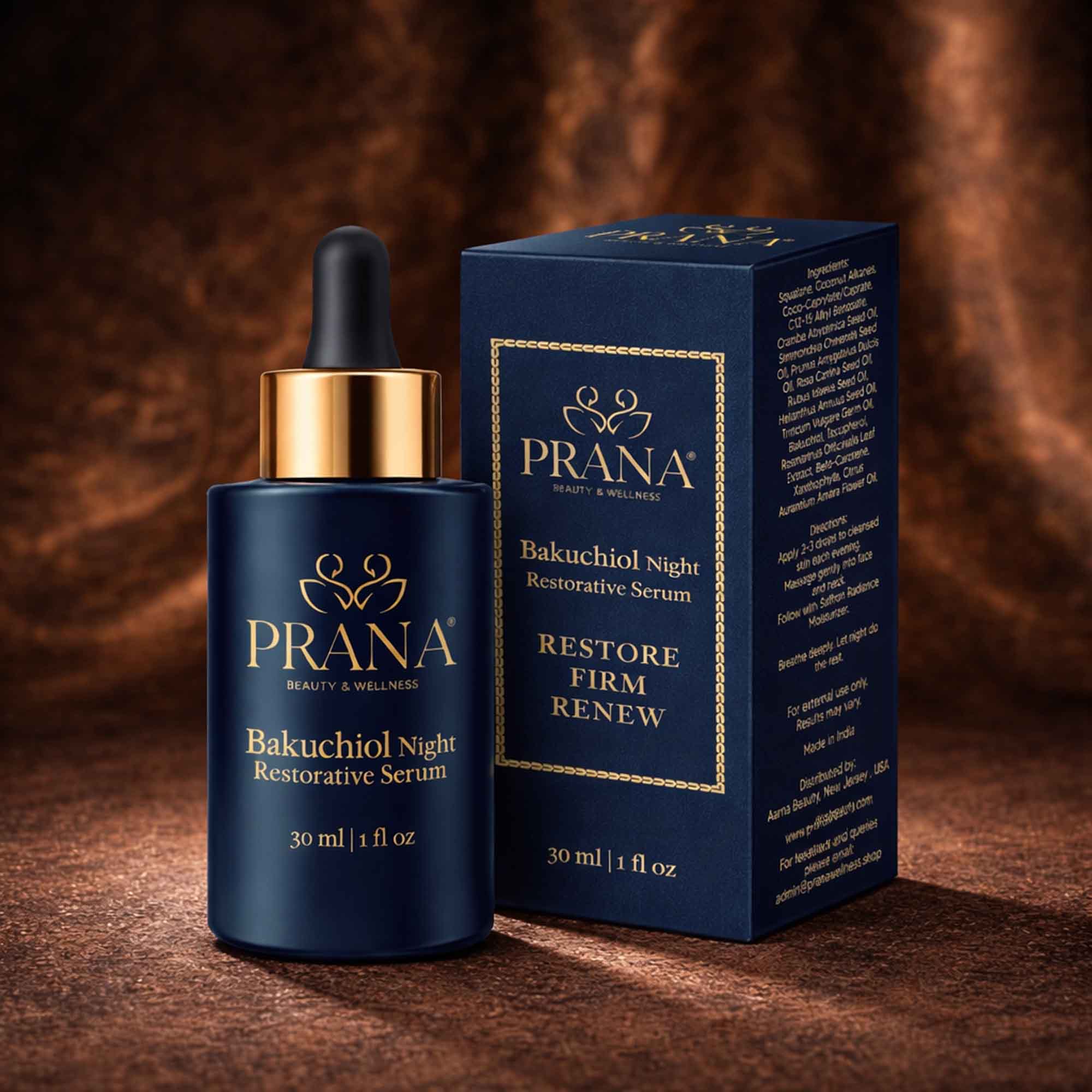 Bakuchiol Night Restorative Serum - PRANA Beauty & Wellness