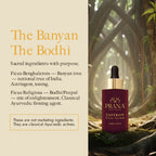 PRANA Saffron Glow Serum with Banyan and Bodhi botanical ingredients