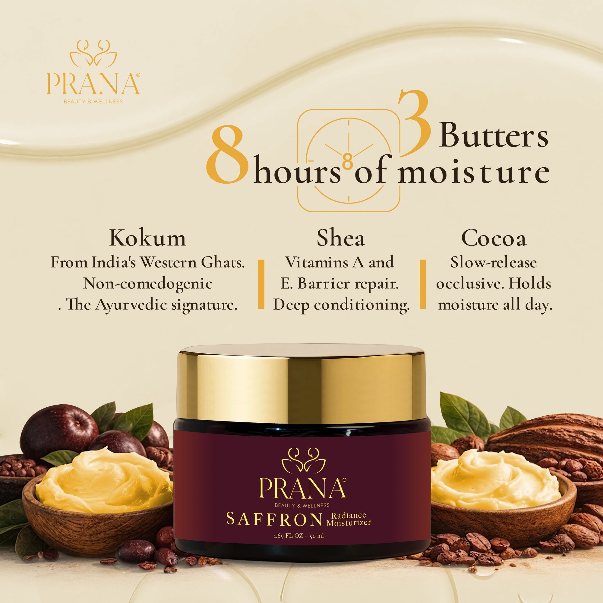 Saffron Radiance Moisturizer - PRANA Beauty & Wellness