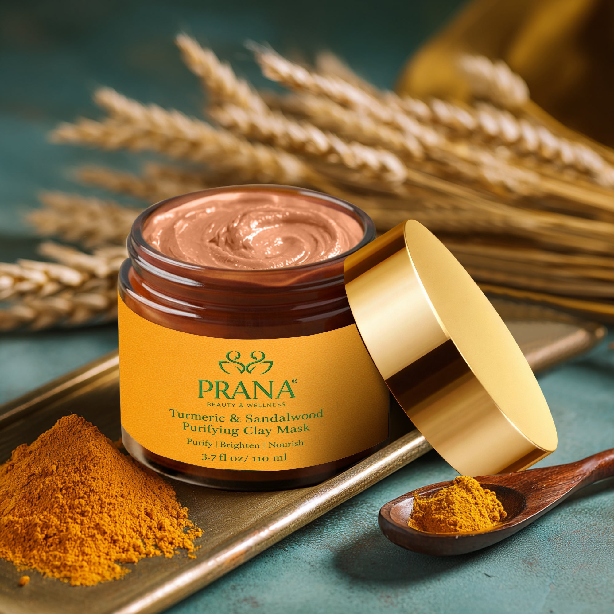 Turmeric & Sandalwood Clay Mask - PRANA Beauty & Wellness